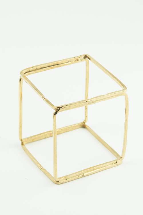 Bracciale in bronzo Cubo