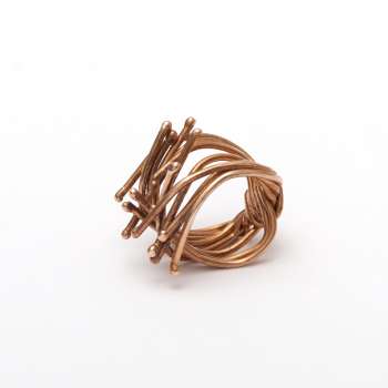 Anello in bronzo Tentacoli