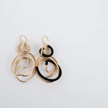 Orecchini in pvc Bicolore