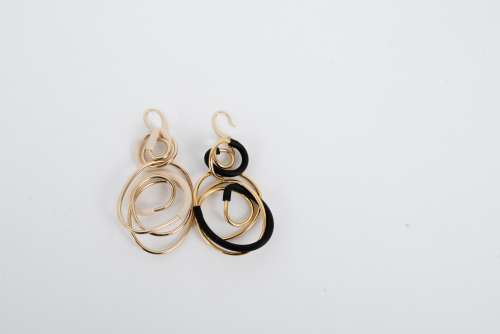 Orecchini in pvc Bicolore